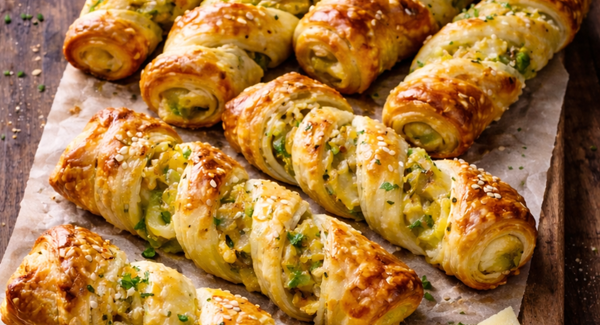 Spirales croustillantes au poireau & Gruyère AOP