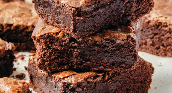 Brownie mit Joghurt nach griechischer Art